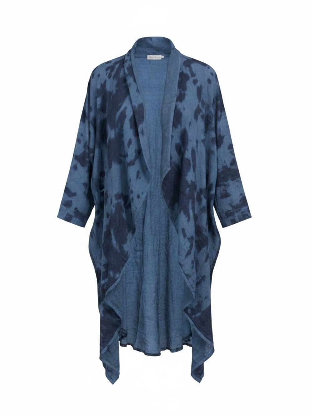 Transparente Blue Cow Print Duster